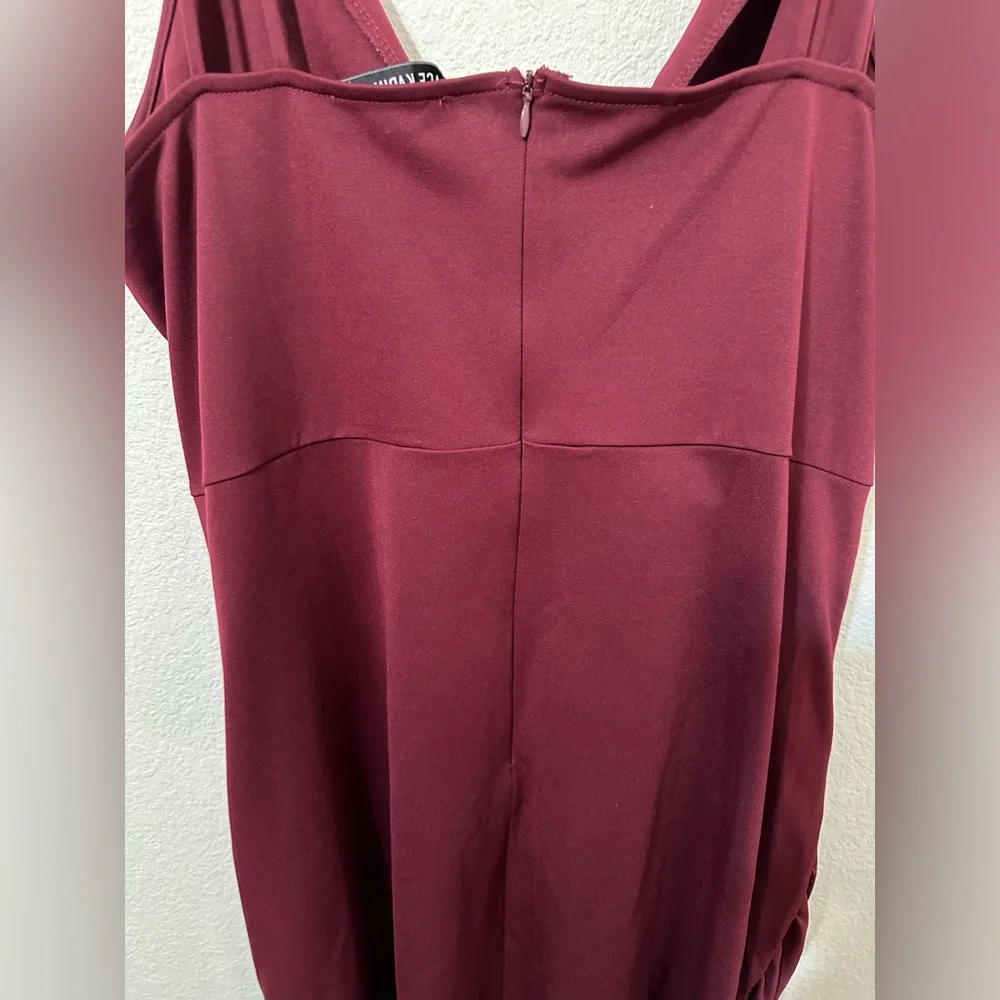 GRACE KARIN Ruched V-Neck Draped Bodycon Double Spaghetti Strap Dress EUC - Picture 9 of 11